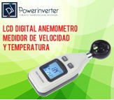 ANEMÓMETRO LCD MEDIDOR DE AIRE - VELOCIDAD DEL VIENTO - TERMÓMETRO